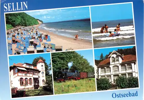 AK, Ostseebad Sellin Rügen, fünf Abb., 1993