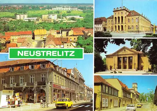 AK, Neustrelitz, fünf Abb., 1983