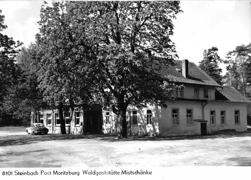 AK, Steinbach Post Moritzburg, Waldgaststätte Mistschänke, 1975