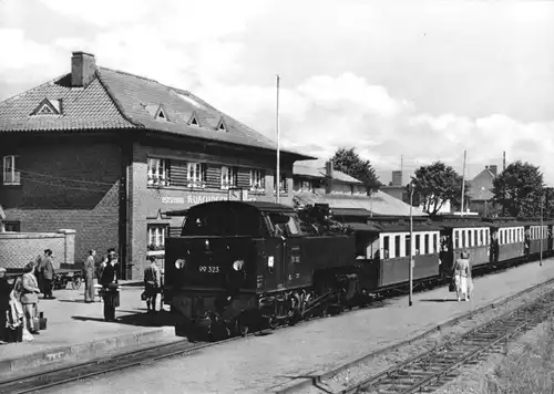 AK, Ostseebad Kühlungsborn Meckl., "Molly" im Bahnhof Kühlungsborn Ost, 1963