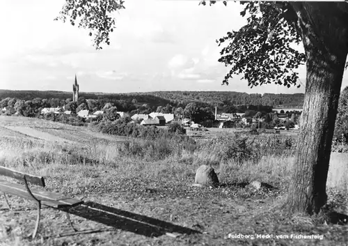 AK, Feldberg Meckl., Blick vom Fischersteig, 1964