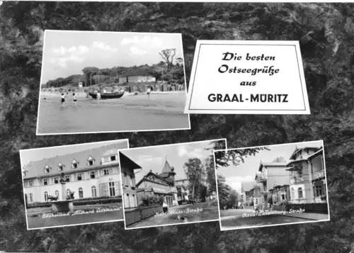 AK, Ostseebad Graal-Müritz, vier Abb., gestaltet, 1967