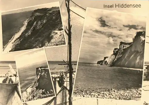 AK, Insel Hiddensee, vier Abb., gestaltet, 1964