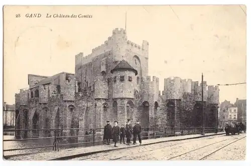 AK, Gand, Gent, Le Château des Comtes, 1914