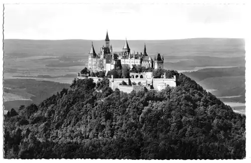 AK, Bisingen, Burg Hohenzollern, 1956