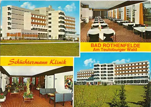 AK, Bad Rothenfelde, Schüchtermann Klinik,  vier Abb., um 1977