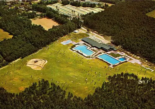 AK, Geldern-Walbeck, Freizeitzentrum, Luftbildansicht, um 1980