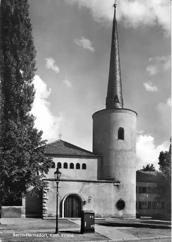 AK, Berlin Hermsdorf, Kath. Kirche, um 1968
