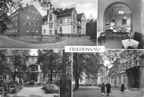 AK, Friedensau Kr. Burg, Erholungsheim und Altersheim, vier Abb., 1984