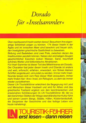 Weimert, Frank; Griechische Inseln kennen und lieben, 1988