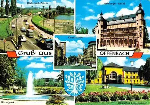 AK, Offenbach am Main, fünf Abb., um 1975