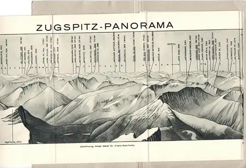 Alpen, Zugspitze, Zugspitzpanorama, um 1960