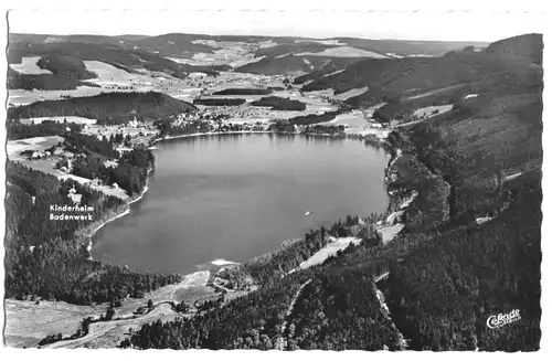 AK, Titisee im Schwarzwald, Luftbildübersicht, 1959