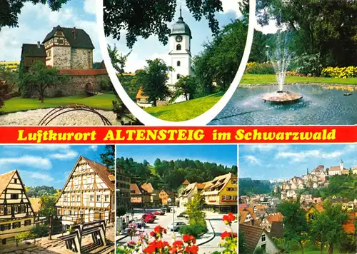 AK, Altensteig im Schwarzwald, sechs Abb., 1987