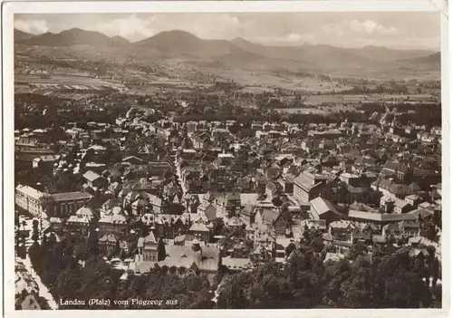 AK, Landau Pfalz, Luftbildansicht, 1934