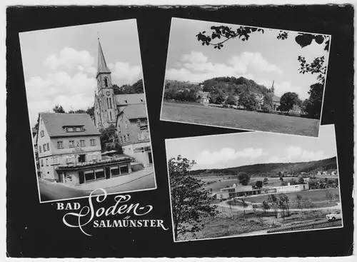 AK, Bad Soden-Saalmünster, drei Abb., gestaltet, um 1966