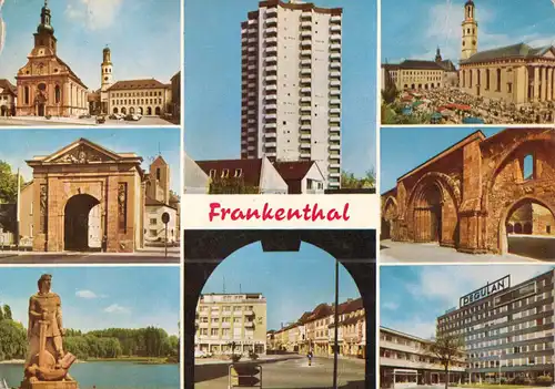 AK, Frankenthal Pfalz, acht Abb., 1971