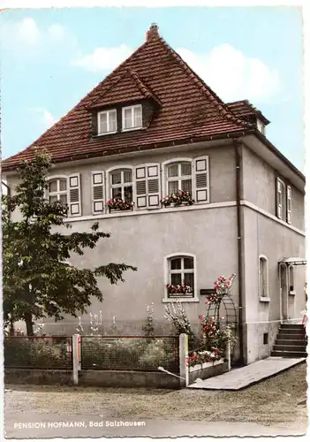 AK, Bad Salzhausen Oberhessen, Pension "Haus Hofmann", 1965