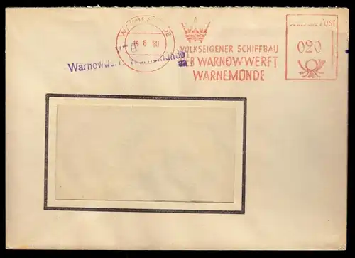 AFS, Volkseigener Schiffbau, VEB Warnowwerft Warnemünde, o Warnemünde, 14.6.60