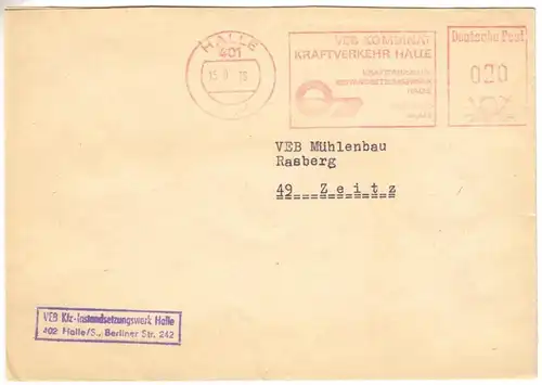AFS, VEB Kombinat Kraftverkehr Halle, o Halle, 401, 15.9.76