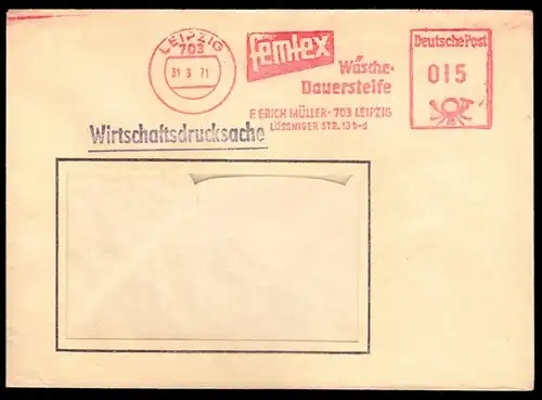 AFS, Fa. Femtex, F. Erich Müller, 703 Leipzig, o Leipzig, 703, 31.3.71