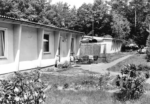 AK, Dolgenbrodt Kr. Königs Wusterhausen, FDGB-Heim "E. Gentsch" Bungalows, 1983