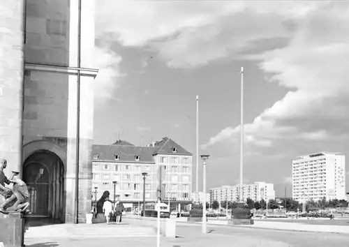 AK, Dresden, Am Rathaus-Platz, 1968