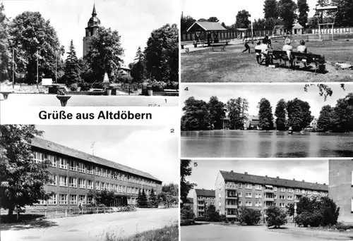 AK, Altdöbern Kr. Calau, fünf Abb., 1986