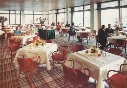 AK, Bonn, Bundeshaus-Restaurant, Gastraum, 1973