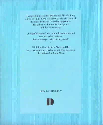 Karge, Wolf; Heiligendamm - Erstes deutsches Seebad, 1993