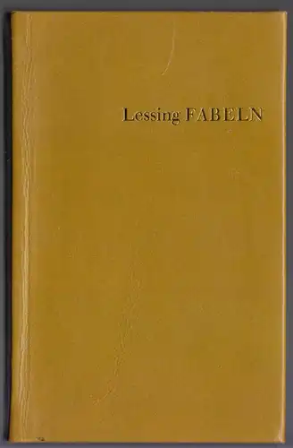 Lessing, Gotthold Ephraim; Der Rangstreit der Tiere, Fabeln, 1980