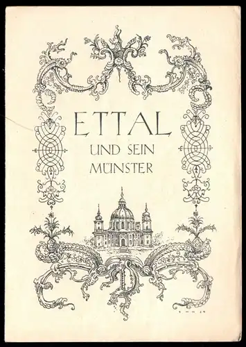 Prospekt, Ettal und sein Münster, um 1958