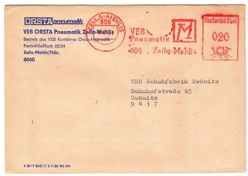 AFS, VEB Pneumatik, 606 Zella-Mehlis, o Zella-Mehlis, 606, 18.2.87