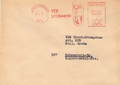 AFS, VEB Strickwaren, o Oberlungwitz, 9273, 28.5.75