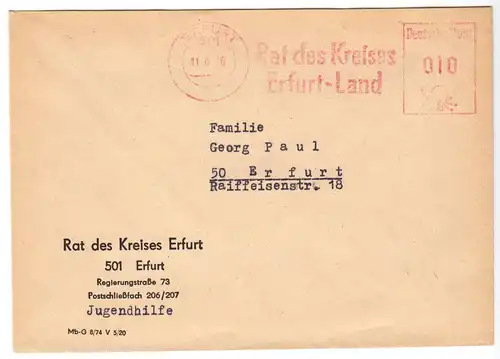 AFS, Rat des Kreises Erfurt-Land, o Erfurt, 501, 11.6.76