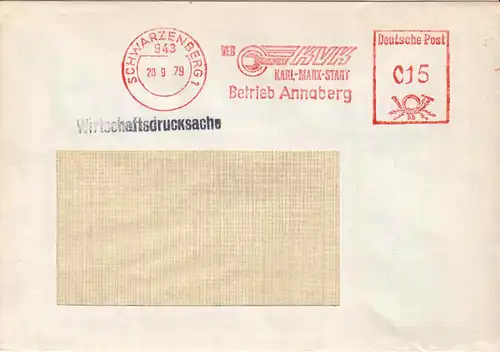 AFS, VEB KVK Karl-Marx-Stadt, Betrieb Annaberg, o Schwarzenberg, 943, 28.9.79
