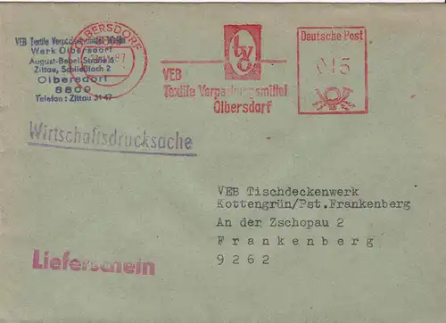 AFS, VEB Textile Verpackungsmittel Olbersdorf, o Olbersdorf, 8809, 23.11.87