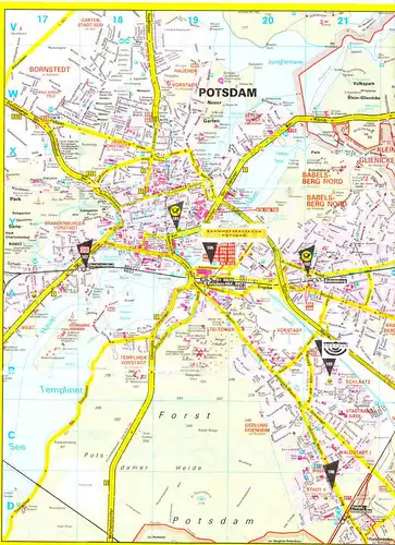 Stadtplan, Potsdam, 2004, Miniaturfaltung