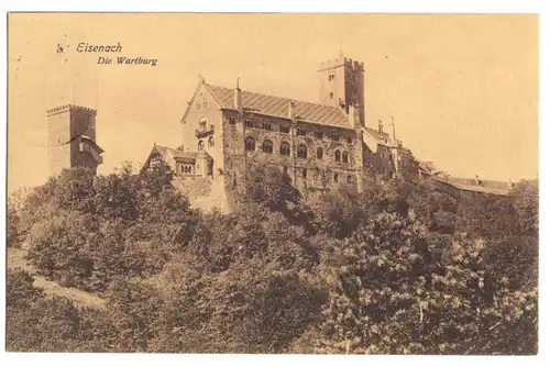 AK, Eisenach, Wartburg von Osten, 1908