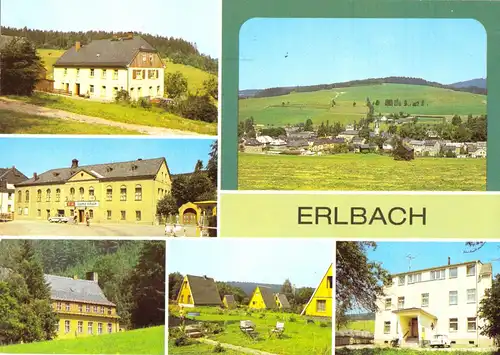 AK, Erlbach Vogtl. Kr. Klingenthal, sechs Abb., 1984