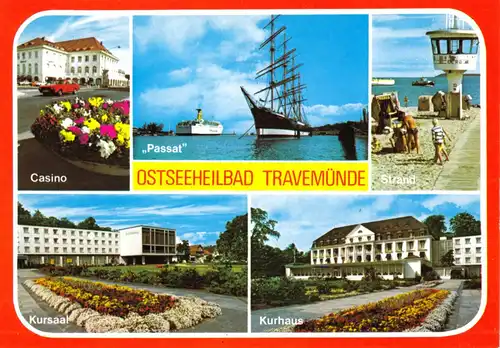 AK, Ostseeheilbad Travemünde, fünf Abb., um 1980