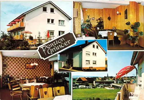 AK, Marienmünster OT Vörden, Kiliansweg 5, Pension Gründer, fünf Abb., 1976