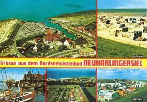 AK, Neuharlingersiel, fünf Abb., 1979