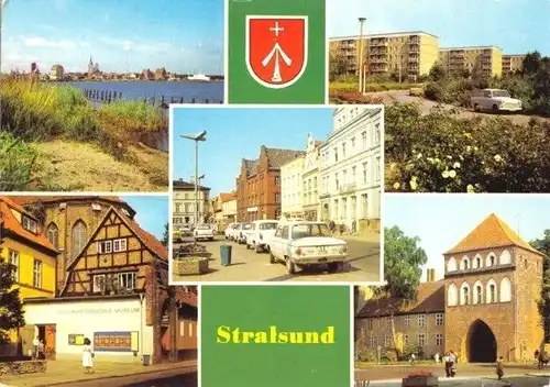 AK, Stralsund, fünf Abb., 1988