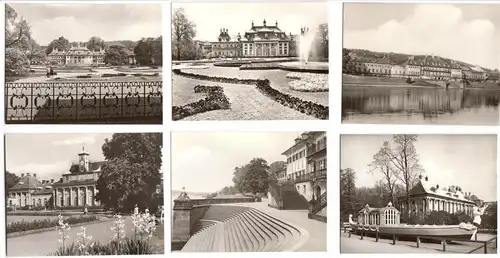 Mäppchen mit 12 kleinen Fotos, Pillnitz, Schloß und Park, Format: 9 x 6,8 cm