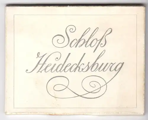 Mäppchen mit 10 kleinen Fotos, Rudolstadt, Heidecksburg, Format: 9 x 6,7 cm