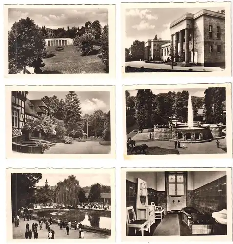 9 kleine Fotos,  Bad Nauheim, 1950er, Format:  9 x 6 cm