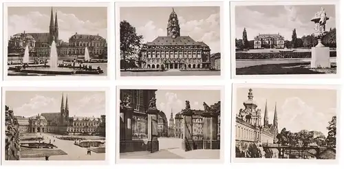 10 kleine Fotos, Das schöne Dresden, um 1938, Format: 9 x 6,5 cm