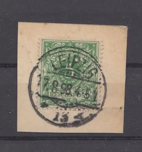 Briefstück, Michel-Nr.: DR 46, EF, Leipzig 13, 17.8.98, EGSt
