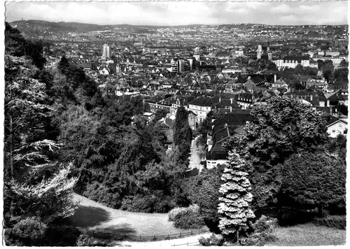 AK, Stuttgart, Blick vom Sünder, 1955